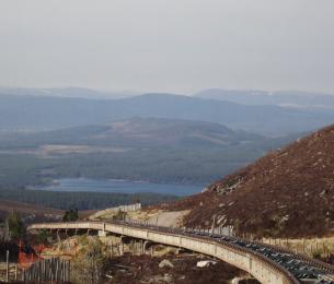 Cairngormrailwayviewoflochmorlich