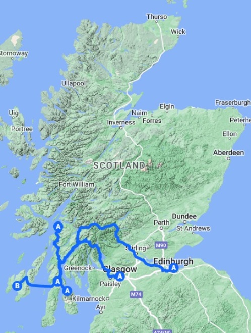 Scotland Tours - Select a Self Drive Scotland Tour Itinerary
