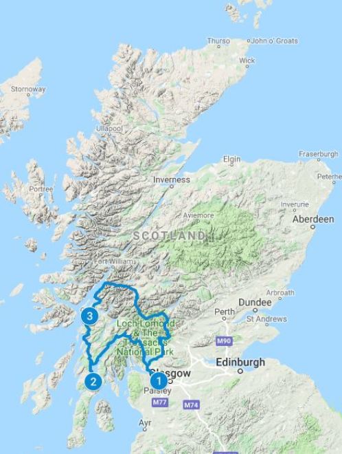 driving tour of scotland