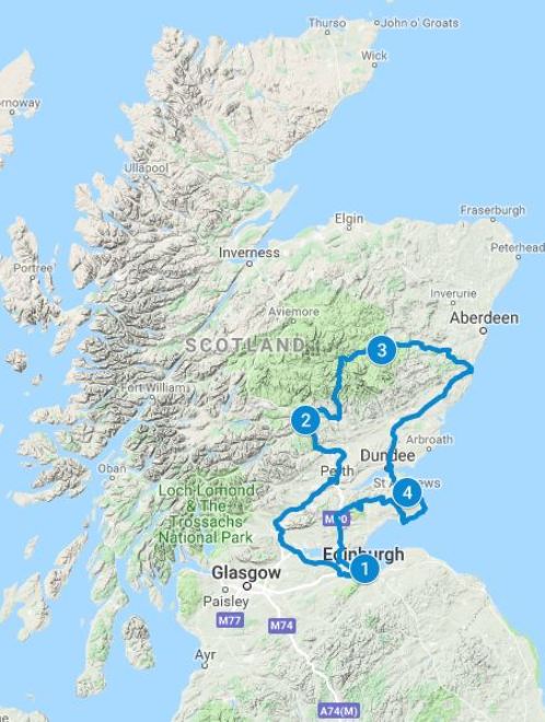 Balmoral Castle Scotland Map