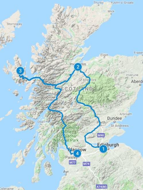 tours on scotland