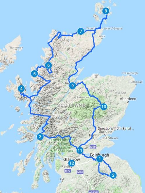 driving tour of scotland