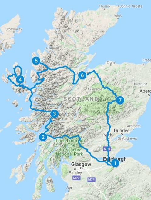 driving tour of scotland