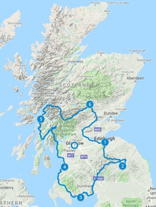 driving tour of scotland