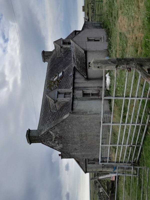 Sad looking abandoned house on South Uist