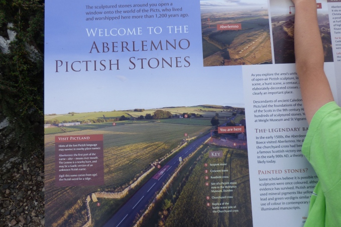 Aberlemno stones information board