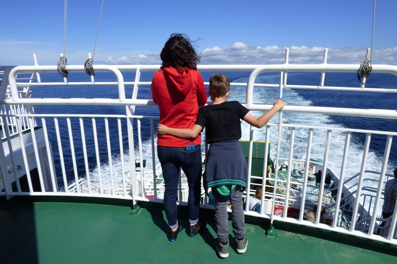 Taking in the scenery on the Islay ferry