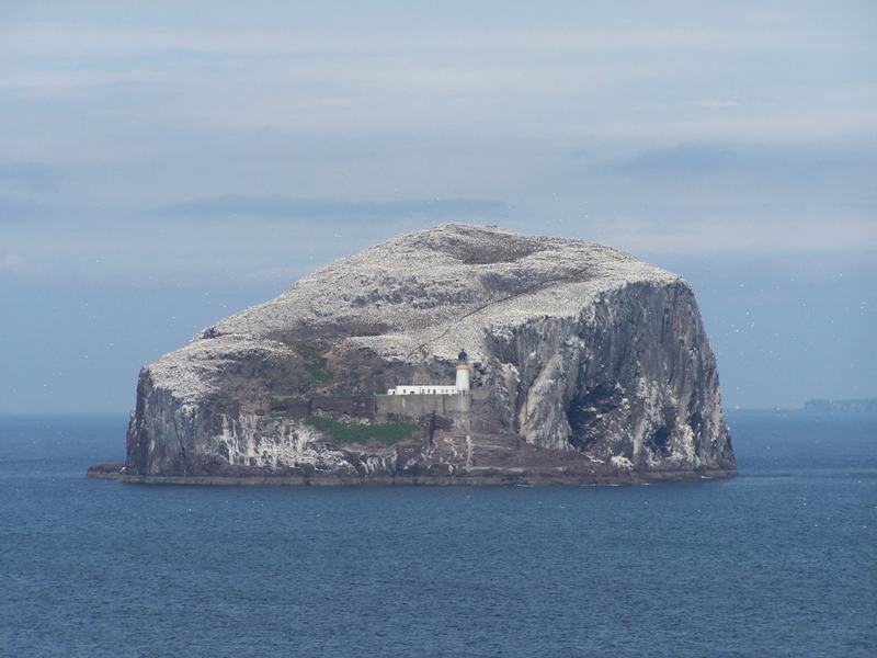 Bass Rock - old prison island and bird colony