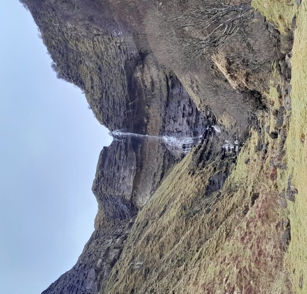 Waterfall at Bearreraig Bay on Skye