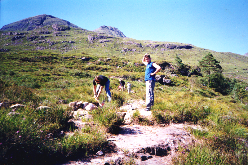 Building footpath up Beinn Alligin