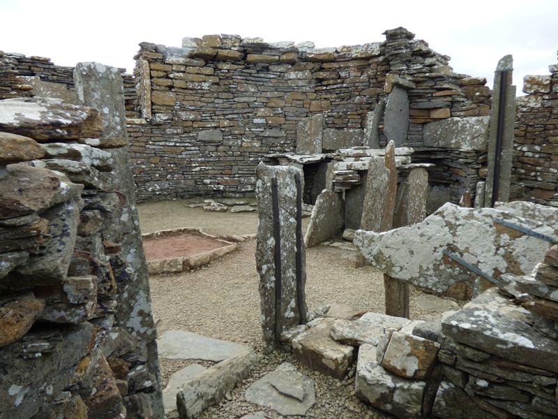 Interior view of the Broch of Gurness