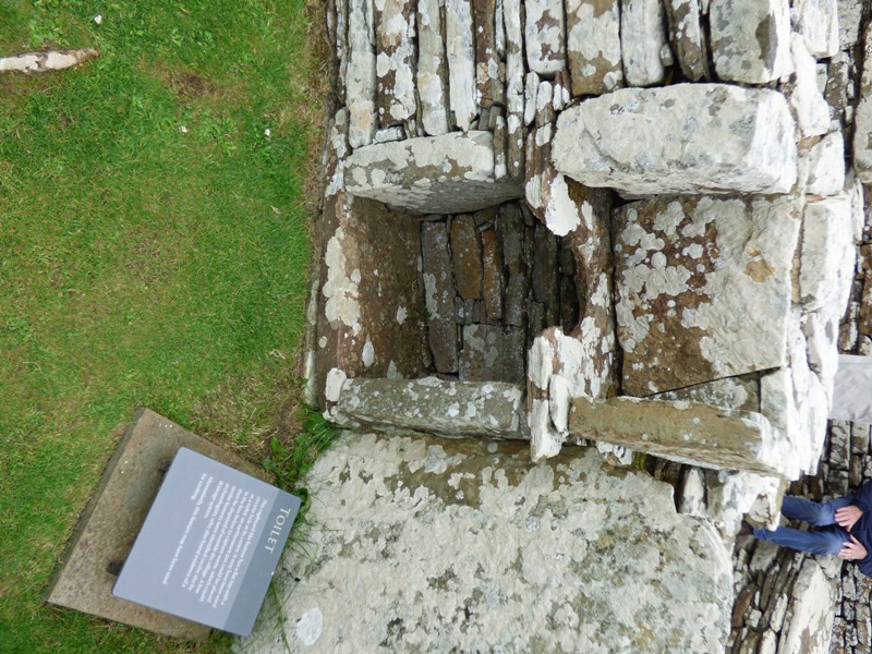 Iron Age toilet seat at Broch of Gurness