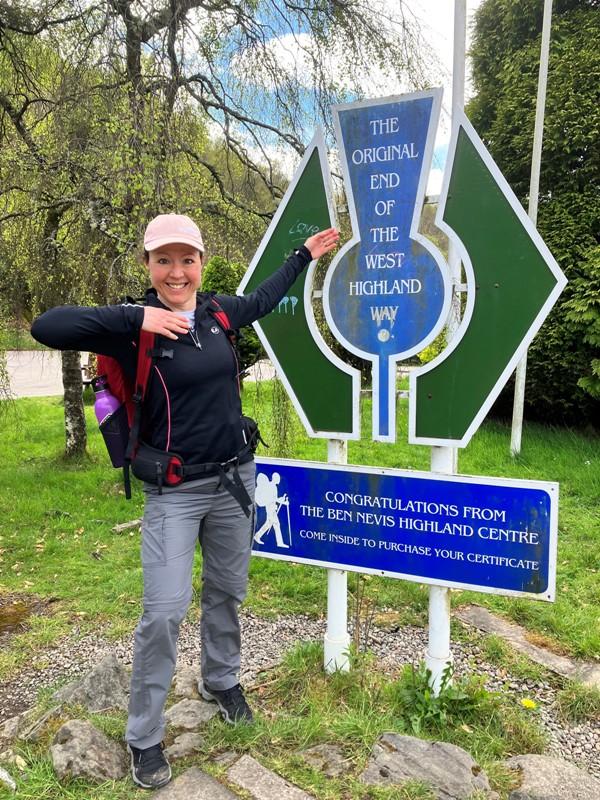 Signpost at the Fort William end of the West Highland Way