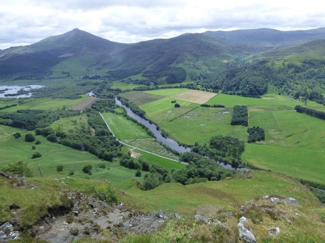 View from Craig Varr towards Schiehallion