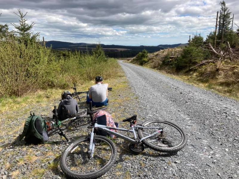 Cycling trails in the Galloway Forest Park