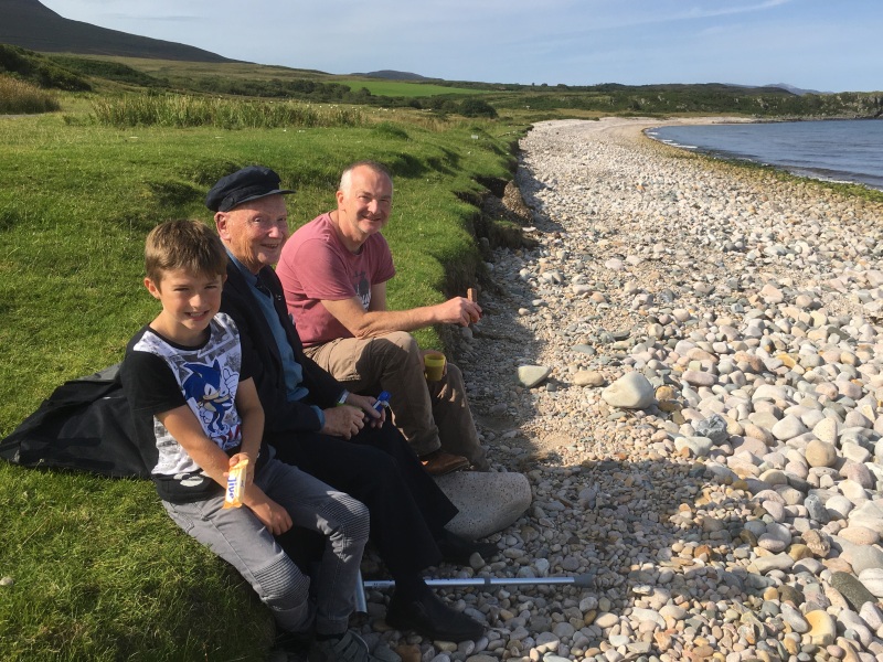 Dad at Claggain Bay