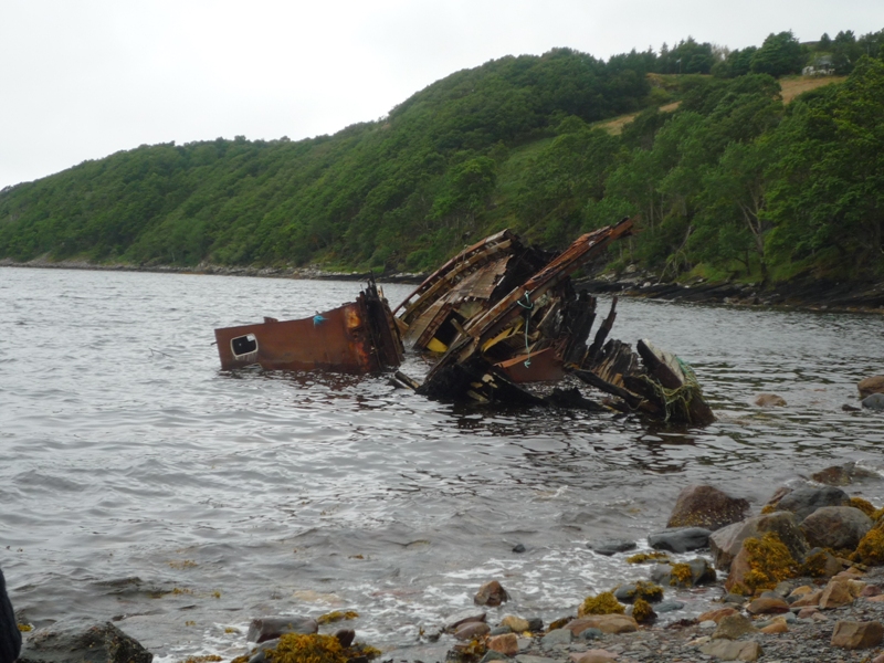 Diabaig - fishing boat wreck