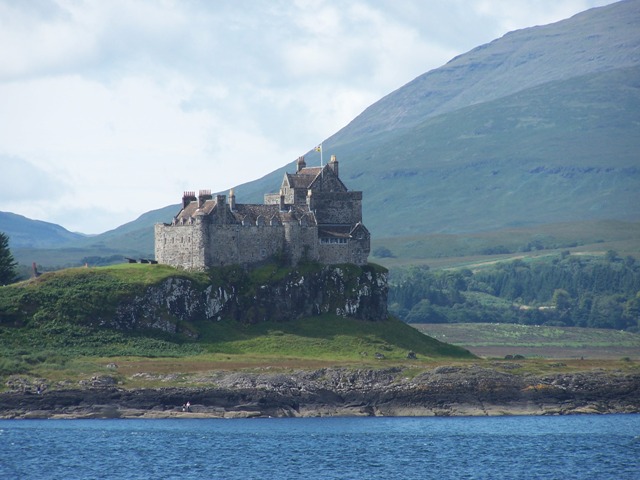 Duart Castle as seen from the Oban Ferry