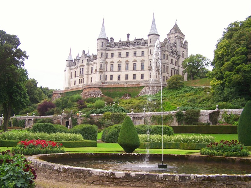 Dunrobin Castle viewed from Gardens