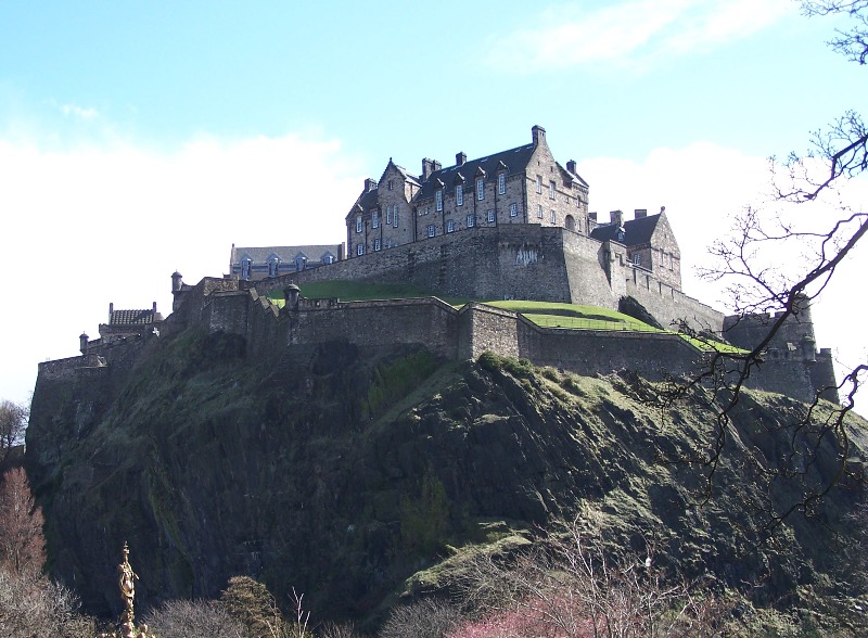 Edinburgh Castle from Prices Street Gardens
