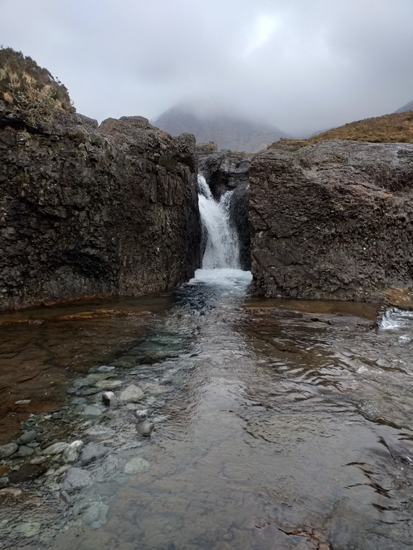 Fairy Pools on Skye on Misty day