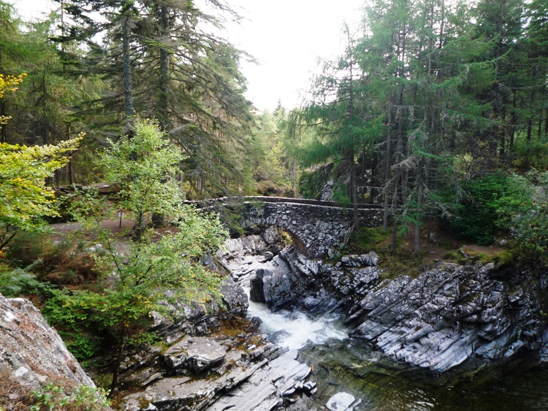 Falls of Bruar - bridge at upper falls