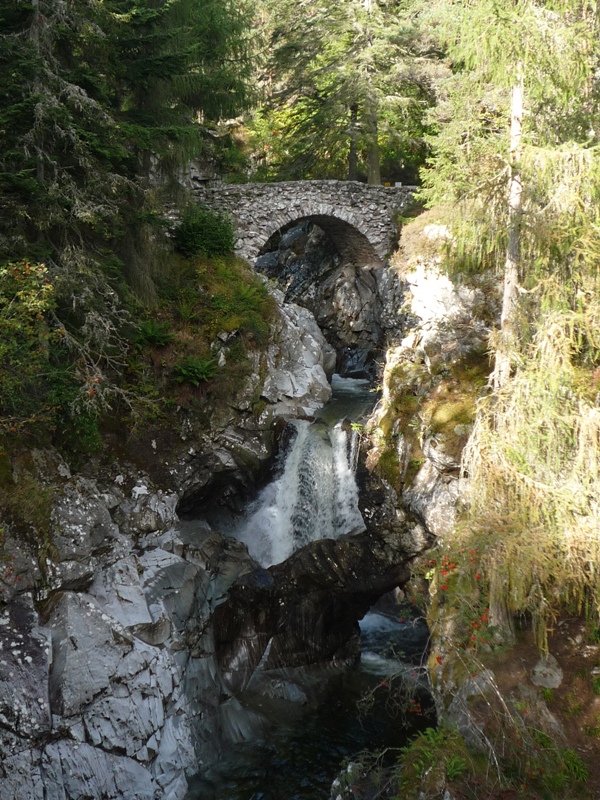 Approach to the Falls of Bruar bridge