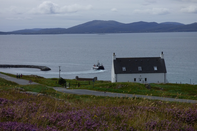 Ferry leaving Eriskay to sail to Barra