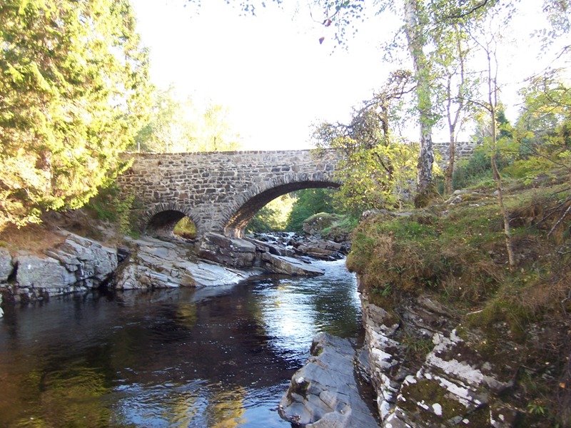 Feshie Bridge and pool for wild swimming