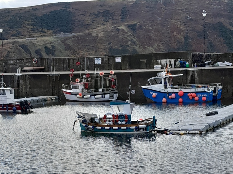 Fishing Boats in Gardenstown Harbour