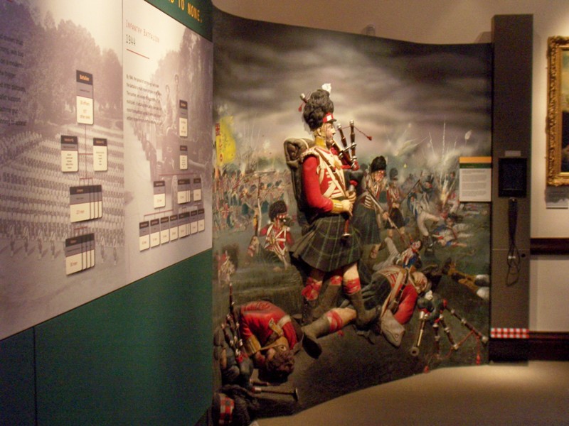 Gordon Highlanders battle scene