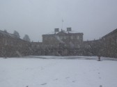 Haddo House in the snow