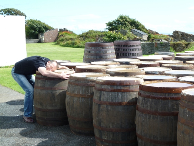 Whisky Barrels at Ardbeg Distillery  