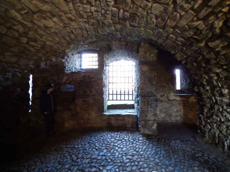 Vaulted chamber in basement of Huntly Castle