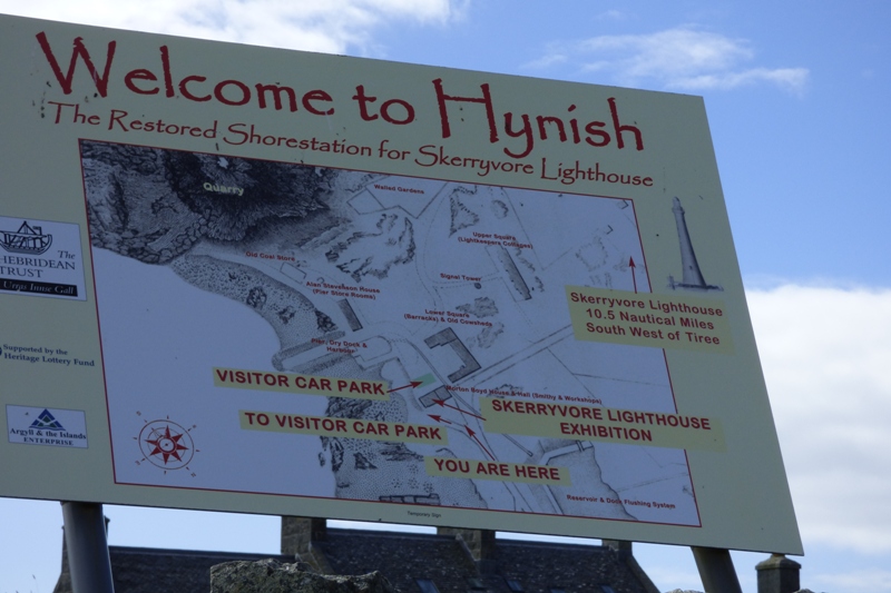 Visitor Map at Hynish Shore Station