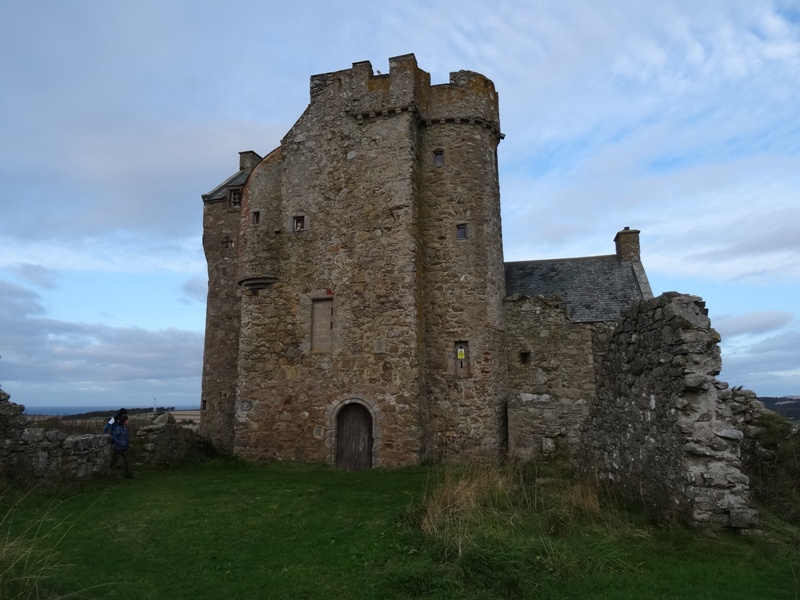 Inchdrewer Castle entrance door