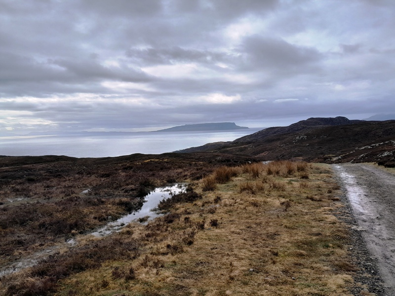 Isle of Eigg viewed from Sleat on Skye