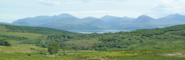 Kilbrannan Sound from descent to Claonaig