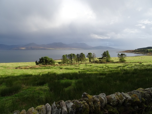 View of Arran over Kilbrannan Sound