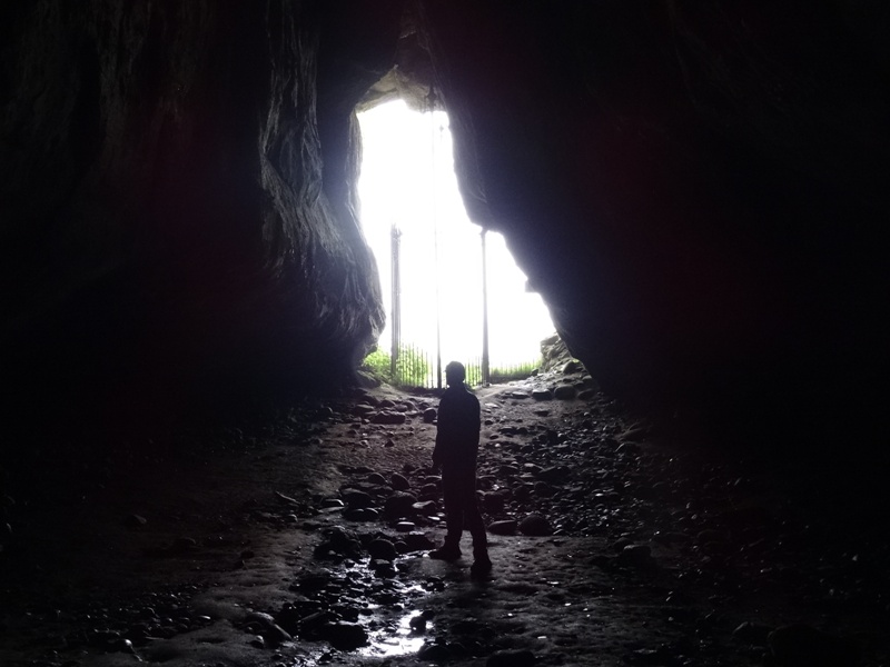 Interior of the King's Cave on Arran
