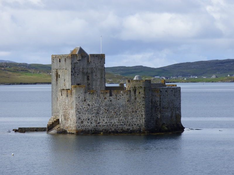 Kisimul Castle viewed from Castlebay at High tide