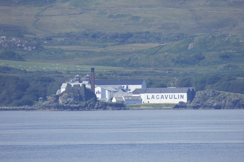 Sailing past Lagavulin Distillery on the way to Islay