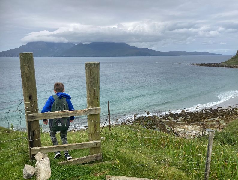 Arriving at Lagg Bay on Eigg