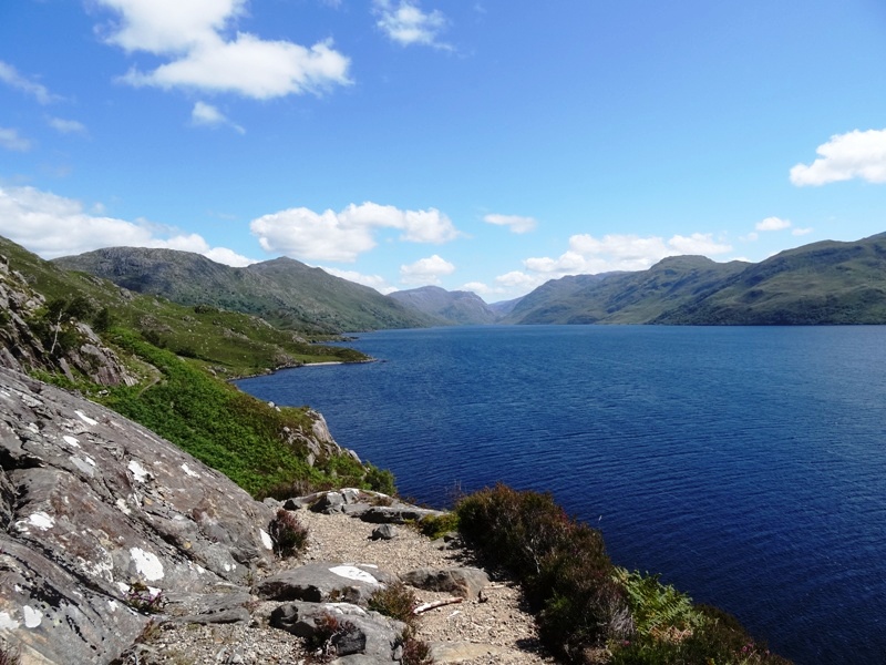 Looking towards the east end of Loch Morar with no one else in sight.