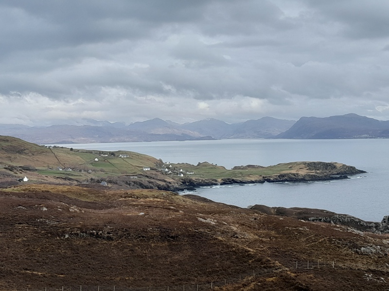 Looking from Sleat on Skye, towards the mountains of Knoydart