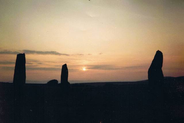 Machrie Standing Stones at Dusk