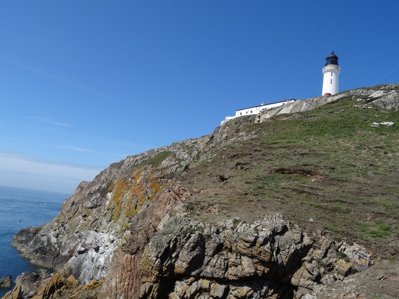 View of Mull of Galloway lighthouse from below