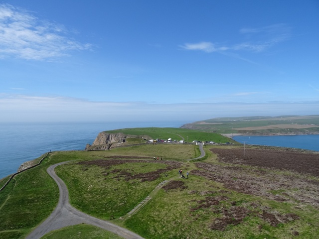 View of Mull of Galloway from top of lighthouse