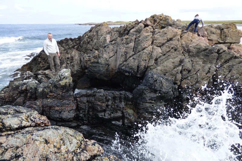 Natural arches at Balephetrish Bay