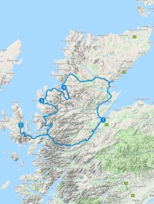 May for 5 days in Scotland using Northern Highlights itinerary